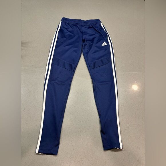 Women’s Blue Adidas Slim Fit Soccer Track Pants Sweats Size XS Running Gym - Picture 1 of 4